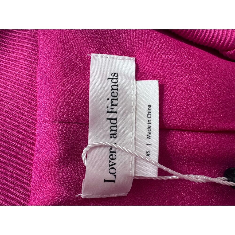 "NEW W/DEFECT" "Lovers & Friends" Hot Pink Trench Coat SZ XS Fairy Goth Blondie - Picture 8 of 16